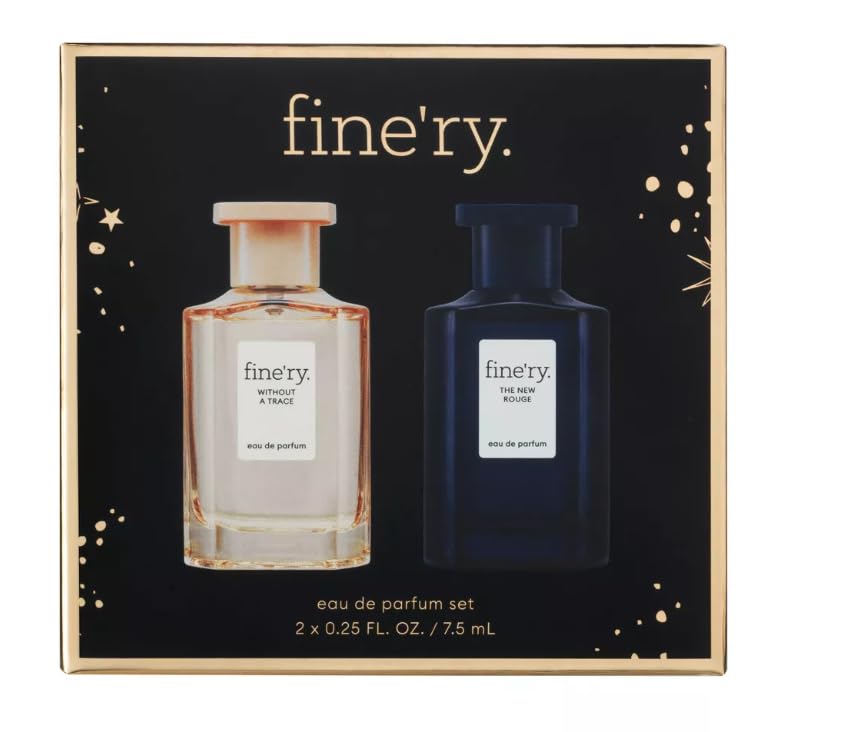 Fine'ry Mini EDP Duo - Without a Trace/The New Rouge Gift Set - 0.5 fl oz