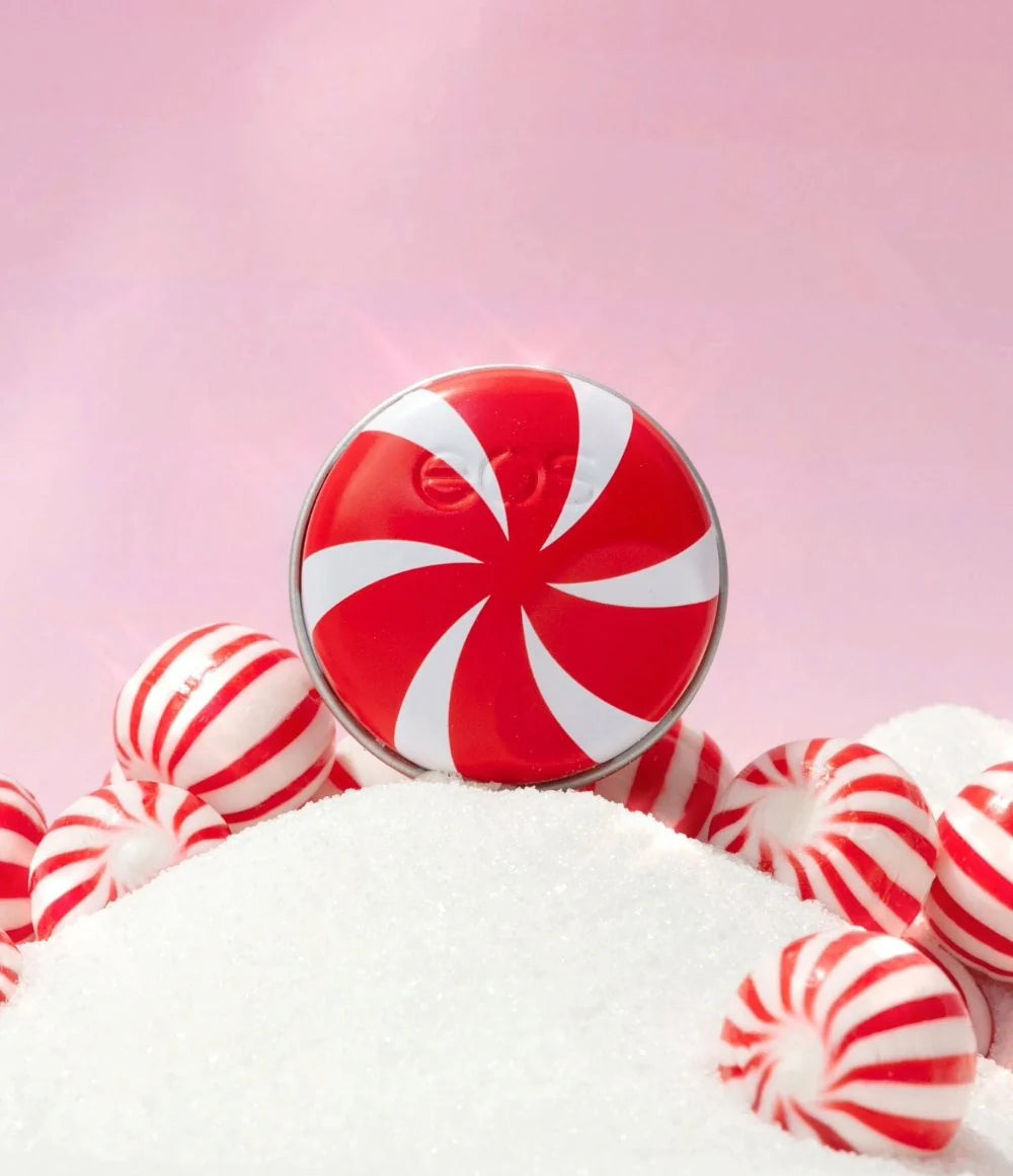EOS Candy Cane Swirl Lip Scrub - Holiday Collection - Sugar Cane Sugar Scrub