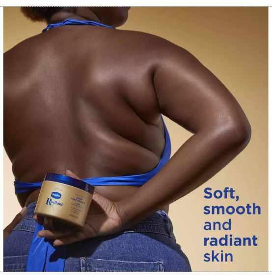 Vaseline Radiant X Deep Nourishment Body Cream with Niacinamide and Peptides 10 oz