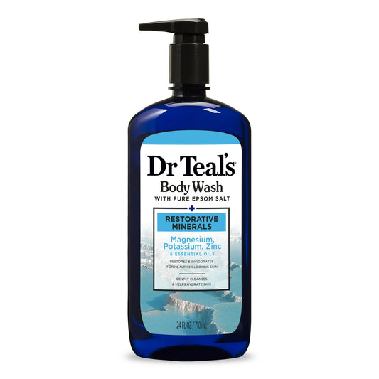 Dr Teal's Foaming Bath with Pure Epsom Salt, Restorative Minerals with Magnesium, Potassium & Zinc - 24 oz
