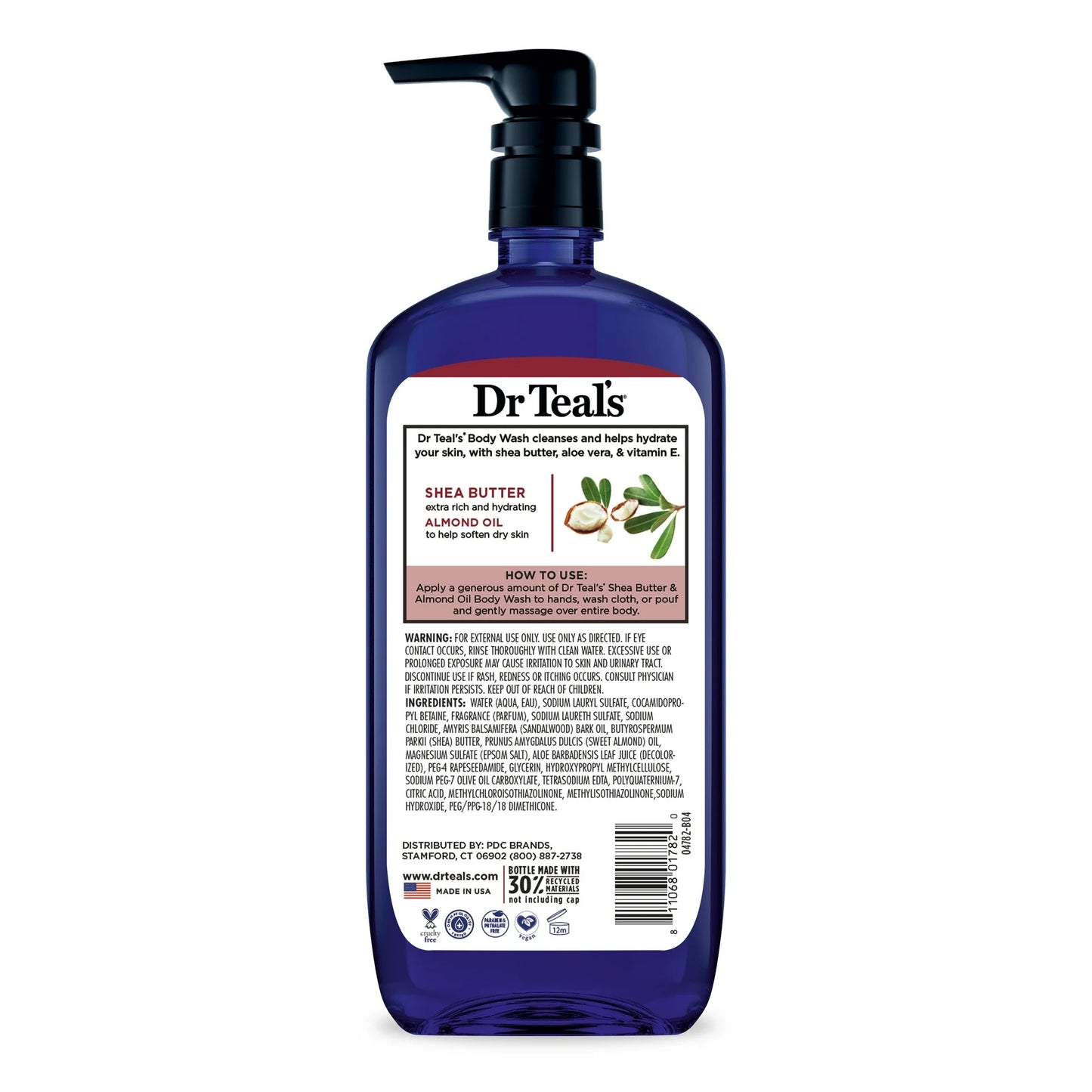 Dr Teal’s Body Wash with Pure Epsom Salt, Shea Butter & Almond, 24 oz
