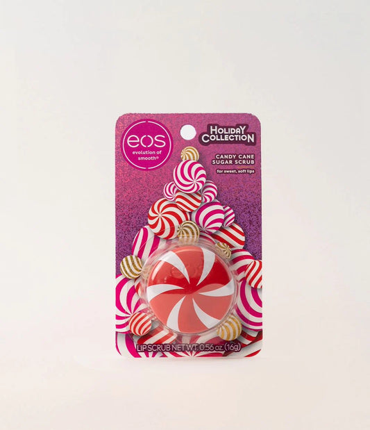 EOS Candy Cane Swirl Lip Scrub - Holiday Collection - Sugar Cane Sugar Scrub