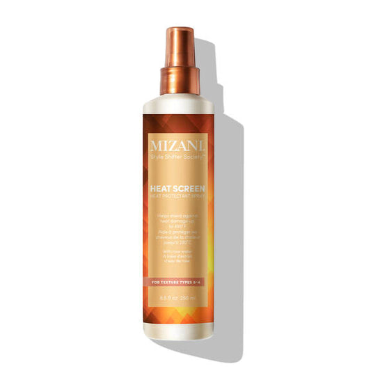 Mizani Heat Screen thermal protectant spray bottle - professional heat protection for hair styling